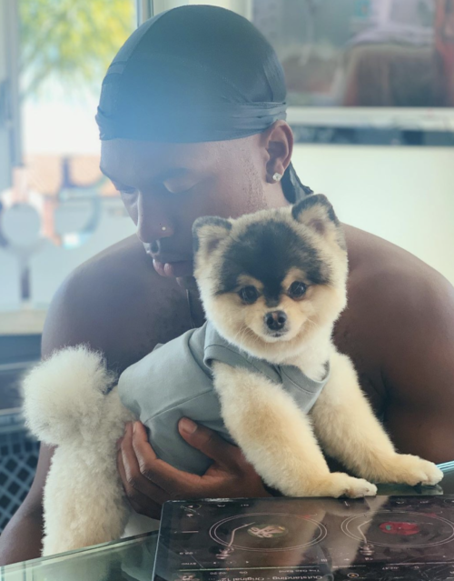 Daniel Sturridge with his dog Lucci